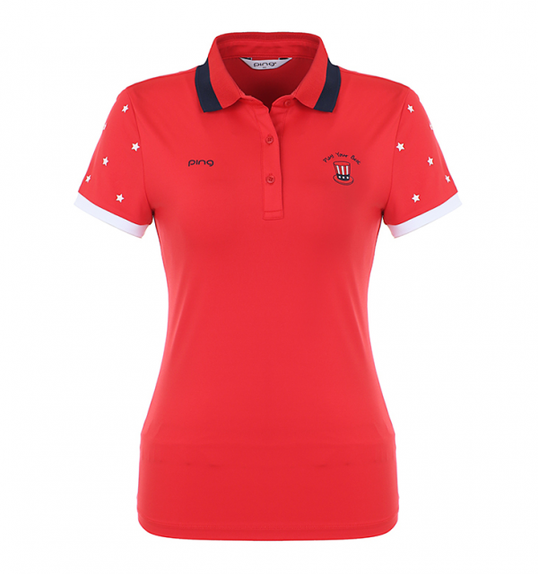 ÁO GOLF POLO NỮ NGẮN TAY PING 12282TO962 RED