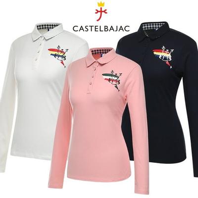 Áo polo golf nữ dài tay CASTELBAJAC BG8W-TS702